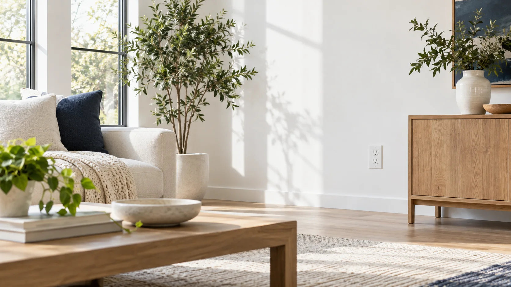 Illustrative living room interior