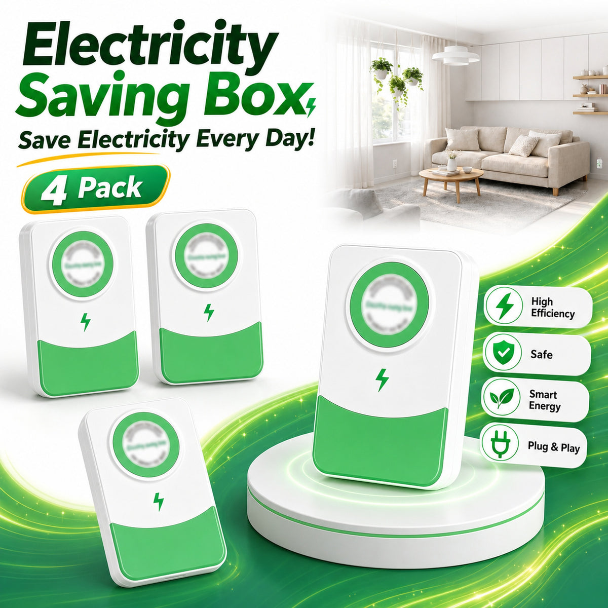 Voltreya Plug-In Energy Saver Serial B | 3-Pack