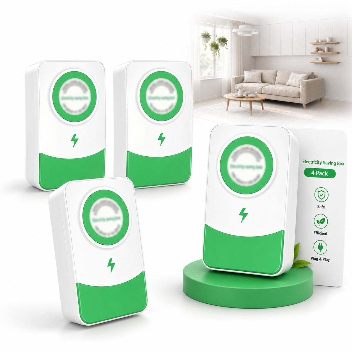 Voltreya Plug-In Energy Saver Serial B | 4-Pack