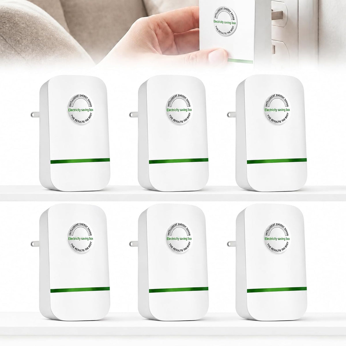 Voltreya Plug-In Energy Saver Serial C | 6-Pack