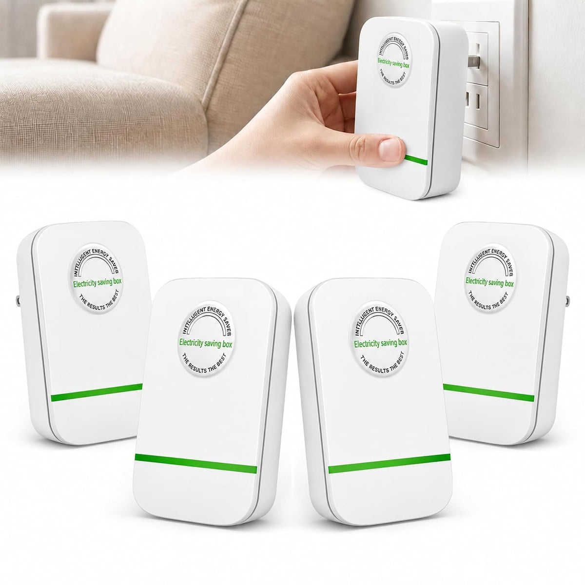 Voltreya Plug-In Energy Saver Serial C | 4-Pack